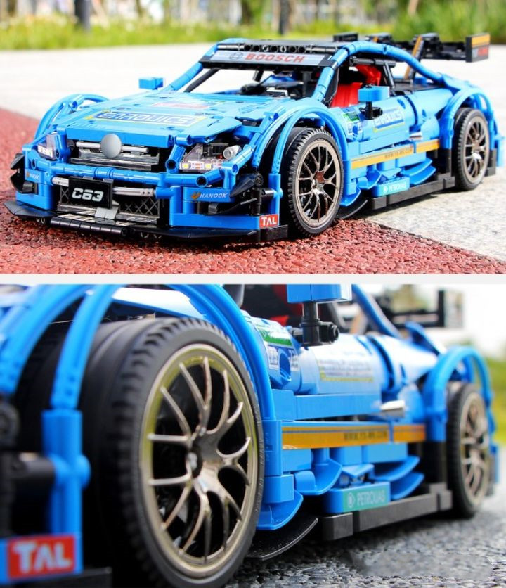 Mould King-13073S C63 Blue Race Car-2019